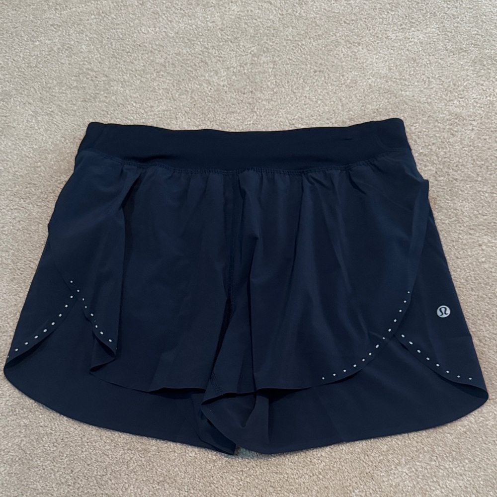 Lululemon Athletica Dark Blue Women's Athletic Shorts